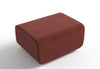 Brown textured cube on a white background
