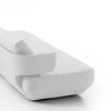 White ceramic bowl on a white background