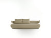 Beige sofa on a white background