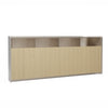 Beige office cabinet on a white background