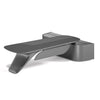 Gray metal bracket on a white background