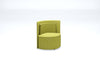 Green chair on a white background