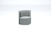 Gray armchair on a white background