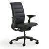 Black office chair on a white background