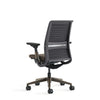 Black office chair on a white background